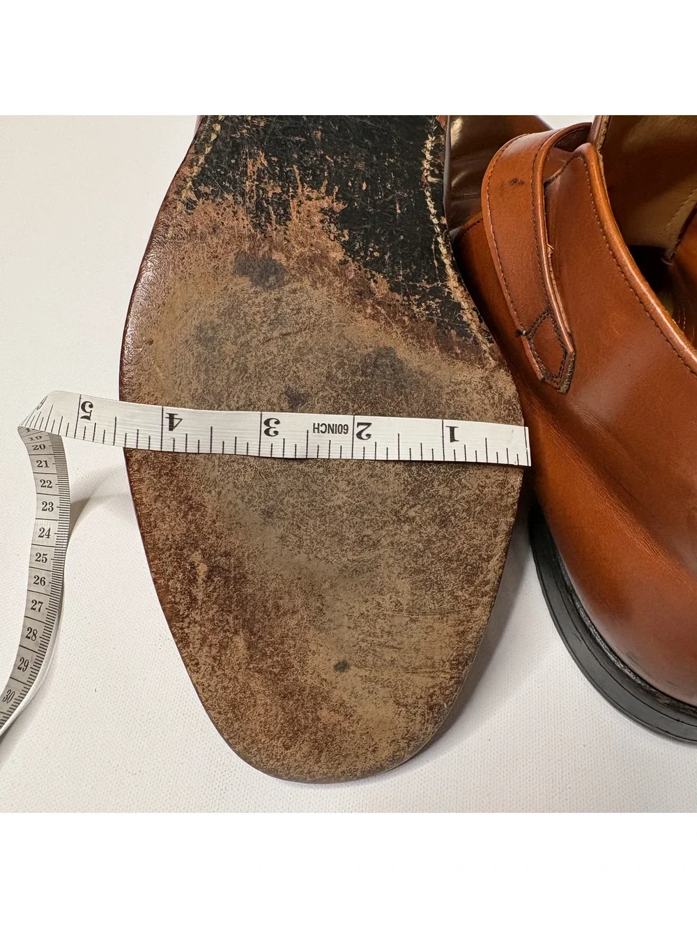 Vintage Winthrop Men 10 Brown Leather Monk Strap Shoes